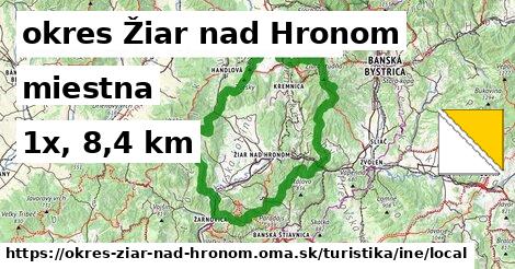 okres Žiar nad Hronom Turistické trasy iná miestna