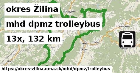 okres Žilina Doprava dpmz trolleybus