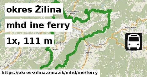 okres Žilina Doprava iná ferry