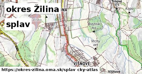 okres Žilina Splav  