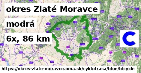 okres Zlaté Moravce Cyklotrasy modrá bicycle