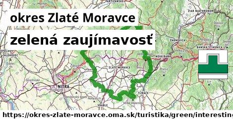 okres Zlaté Moravce Turistické trasy zelená zaujímavosť