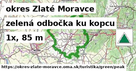 okres Zlaté Moravce Turistické trasy zelená odbočka ku kopcu