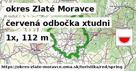 okres Zlaté Moravce Turistické trasy červená odbočka xtudni