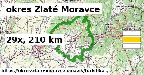 okres Zlaté Moravce Turistické trasy  