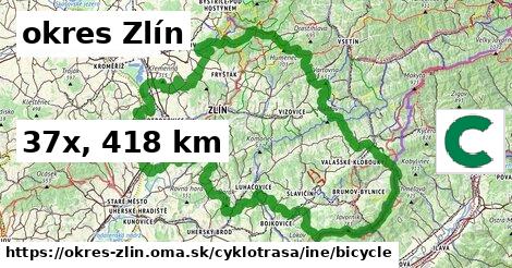 okres Zlín Cyklotrasy iná bicycle