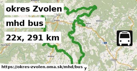 okres Zvolen Doprava bus 