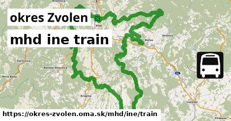 okres Zvolen Doprava iná train