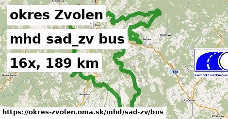 okres Zvolen Doprava sad-zv bus