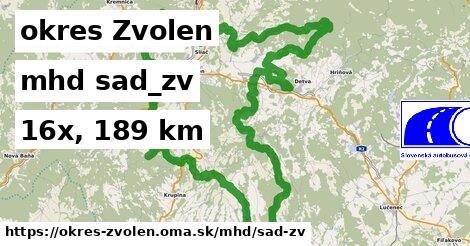 okres Zvolen Doprava sad-zv 