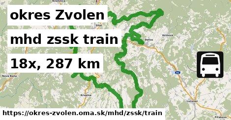 okres Zvolen Doprava zssk train