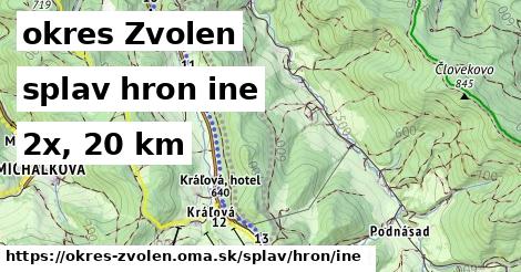 okres Zvolen Splav hron iná