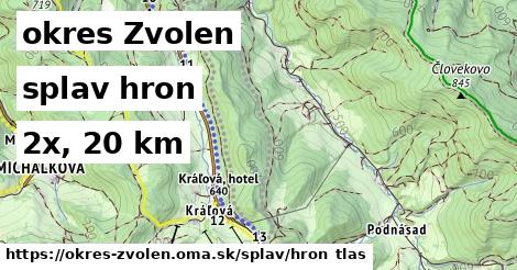 okres Zvolen Splav hron 