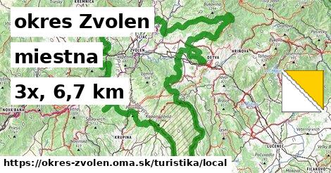 okres Zvolen Turistické trasy miestna 