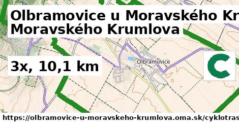 Olbramovice u Moravského Krumlova Cyklotrasy  