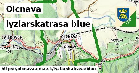 Olcnava Lyžiarske trasy modrá 
