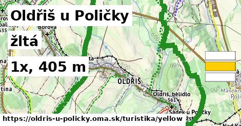 Oldřiš u Poličky Turistické trasy žltá 
