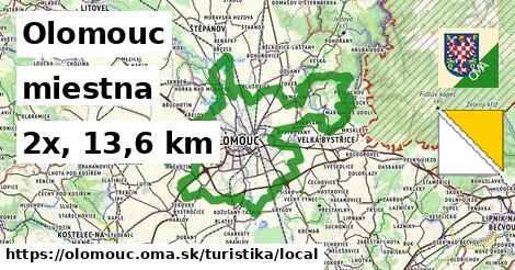 Olomouc Turistické trasy miestna 