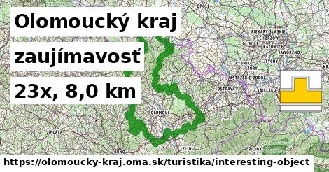 Olomoucký kraj Turistické trasy zaujímavosť 