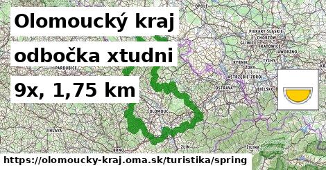 Olomoucký kraj Turistické trasy odbočka xtudni 