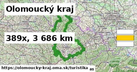 Olomoucký kraj Turistické trasy  