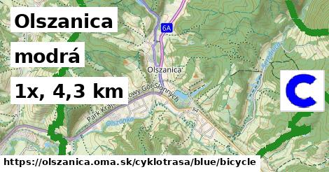 Olszanica Cyklotrasy modrá bicycle