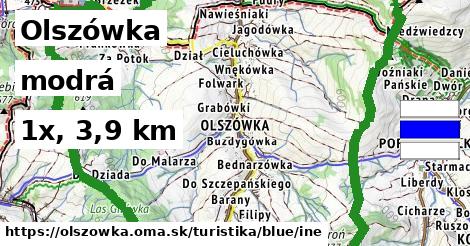 Olszówka Turistické trasy modrá iná