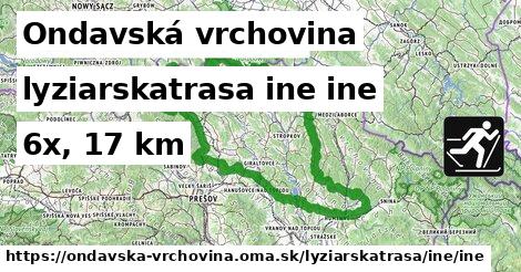 Ondavská vrchovina Lyžiarske trasy iná iná