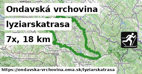 Ondavská vrchovina Lyžiarske trasy  