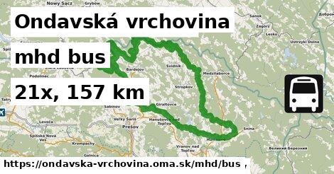 Ondavská vrchovina Doprava bus 