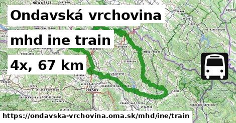 Ondavská vrchovina Doprava iná train