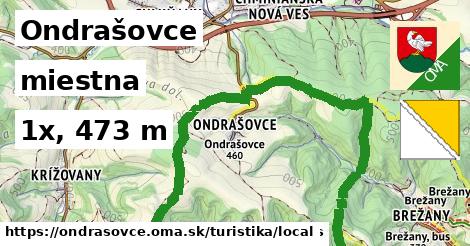 Ondrašovce Turistické trasy miestna 