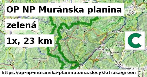OP NP Muránska planina Cyklotrasy zelená 