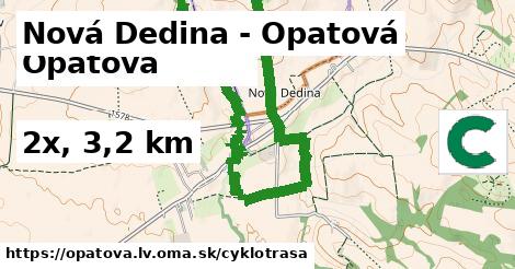Nová Dedina - Opatová Cyklotrasy  