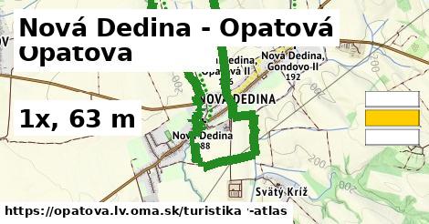 Nová Dedina - Opatová Turistické trasy  