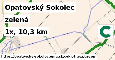 Opatovský Sokolec Cyklotrasy zelená 