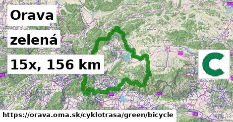 Orava Cyklotrasy zelená bicycle