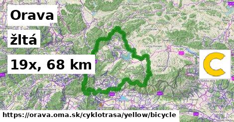 Orava Cyklotrasy žltá bicycle