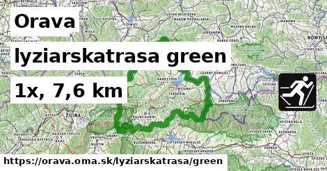 Orava Lyžiarske trasy zelená 