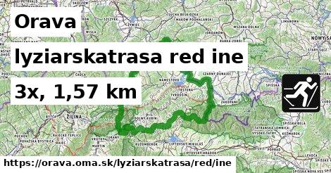 Orava Lyžiarske trasy červená iná