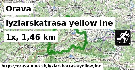 Orava Lyžiarske trasy žltá iná