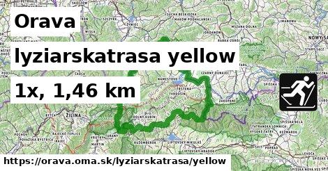 Orava Lyžiarske trasy žltá 