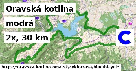 Oravská kotlina Cyklotrasy modrá bicycle