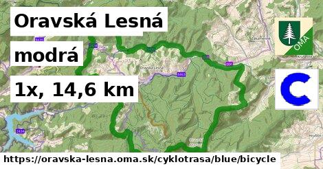 Oravská Lesná Cyklotrasy modrá bicycle