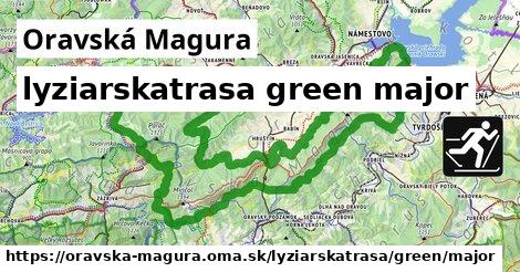 Oravská Magura Lyžiarske trasy zelená hlavná
