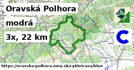 Oravská Polhora Cyklotrasy modrá 