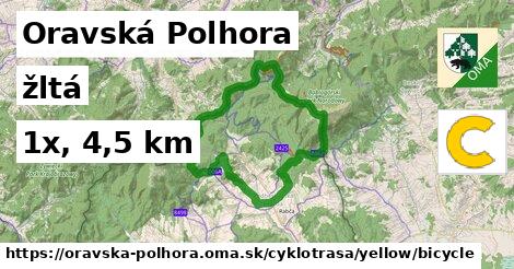 Oravská Polhora Cyklotrasy žltá bicycle