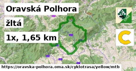Oravská Polhora Cyklotrasy žltá mtb