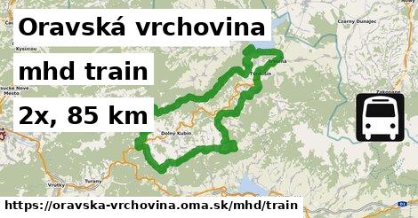 Oravská vrchovina Doprava train 