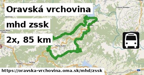 Oravská vrchovina Doprava zssk 